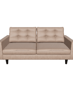 Stylish Upholstered Sofa Model - 3D Model
