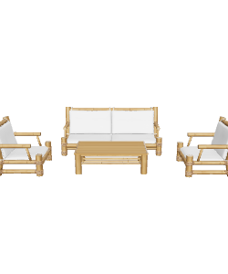 Stylish Outdoor Sofa Set 3D - 3D Model