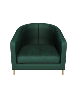 Stylish Green Accent Chair 3D - 3D Model