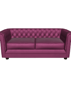 Chic Modern Upholstered Sofa 3D Model - 3D Model
