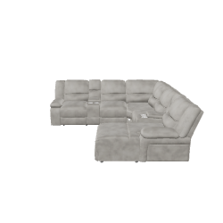 Contemporary L-Shaped Sofa Model - Furniture 3D Model