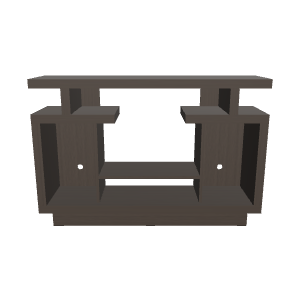 Minimalist Wooden TV Stand 3D - 3D Model