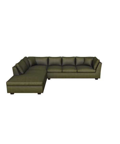 Stylish Modern Sofa 3D Model - 3D Model