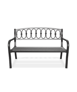 Stylish Outdoor Metal Bench 3D - Furniture 3D Model