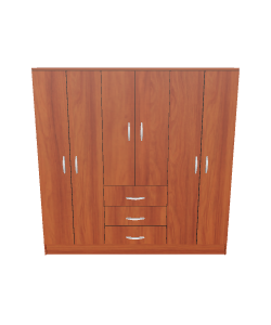 Stylish Wooden Storage Cabinet 3D - 3D Model