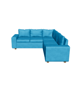 Contemporary L-Shaped Sofa 3D - 3D Model