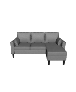 Stylish Modern Sofa 3D Model - 3D Model