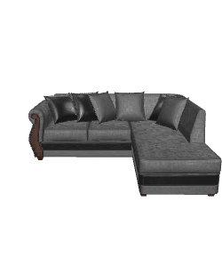 Stylish Corner Sofa 3D Model 3D Model