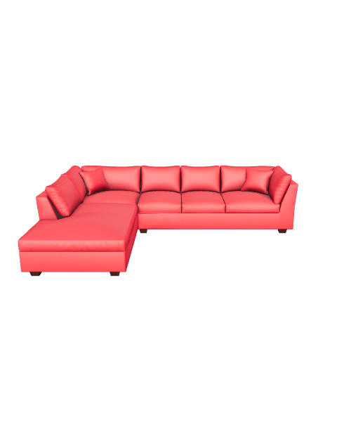 Contemporary L-Shaped Sofa Model - 3D Model