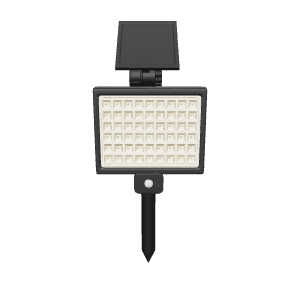 Solar LED Reflector Light 3D - Exterior 3D Model