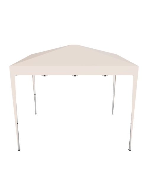 Stylish Outdoor Canopy Tent 3D Model - Exterior 3D Model