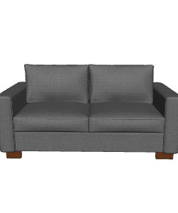Modern Gray Sofa 3D Model - 3D Model