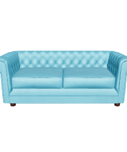 Elegant Blue Sofa 3D Model - 3D Model