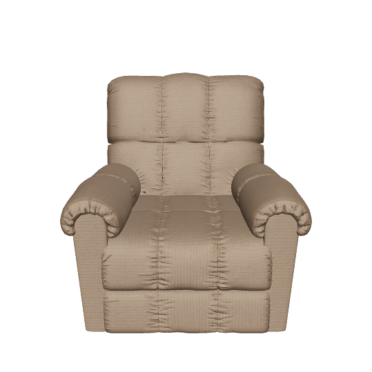 Cozy Reclining Fabric Armchair 3D - 3D Model