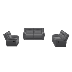Stylish Leather Sofa Set 3D - Furniture 3D Model