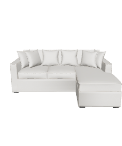 Elegant Modern Sectional Sofa 3D Model - 3D Model