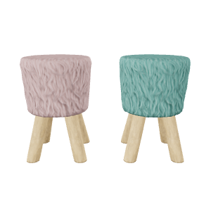 Stylized Colorful Stool 3D Model - 3D Model