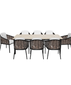 Outdoor Dining Set 3D Model - Furniture 3D Model