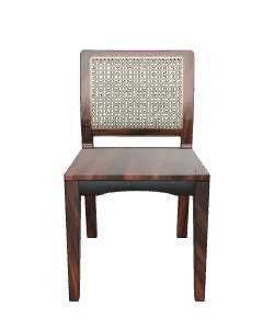 Elegant Wooden Dining Chair 3D Model - 3D Model
