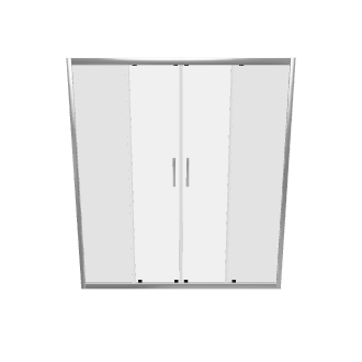 Stylish Modern Sliding Door Cabinet - 3D Model