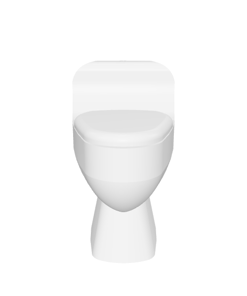 Contemporary Ceramic Toilet 3D Model - Interior 3D Model