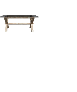 Stylish Wooden Dining Table Model - Furniture 3D Model