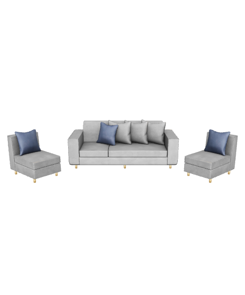 Living Room Sofa Set 3D - 3D Model