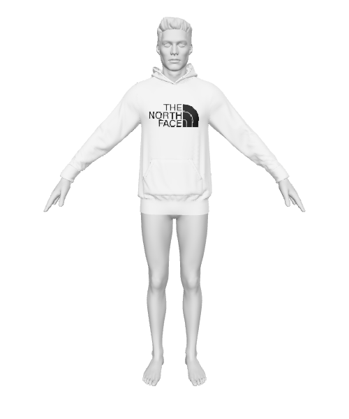 Stylish Hoodie 3D Model - 3D Model