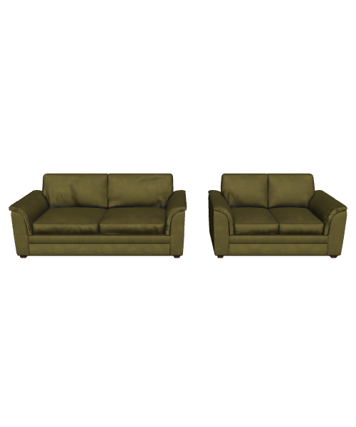 Stylish Sofa Set 3D Model - 3D Model