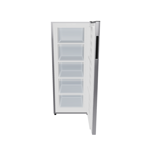 Sleek White Refrigerator 3D Model - 3D Model