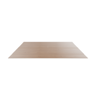Sleek Wooden Dining Table 3D - 3D Model