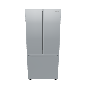 Sleek Stainless Steel French Door Refrigerator 3D Model - 3D Model