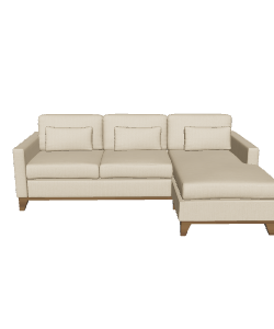 Cozy Modern Sectional Sofa 3D Model - Interior 3D Model
