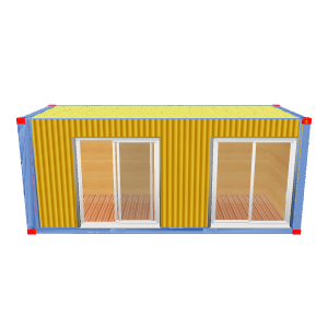 Contemporary Shipping Container Office 3D Model - 3D Model