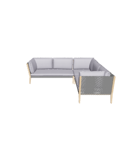 Stylish Outdoor Sectional Sofa 3D - Furniture 3D Model