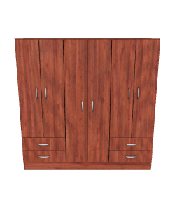Closet Maipo 6 Doors 3D Model - 3D Model