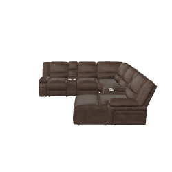 Reclining Sectional Sofa Model 3D - Furniture 3D Model