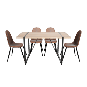 Stylish Modern Dining Table Set 3D Model - 3D Model