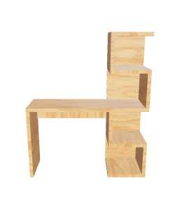 Modern Wooden Desk Model 3D - 3D Model