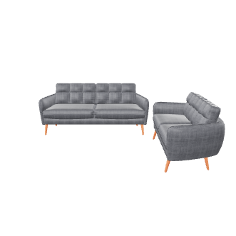 Stylish Modern Sofa Set 3D - Furniture 3D Model
