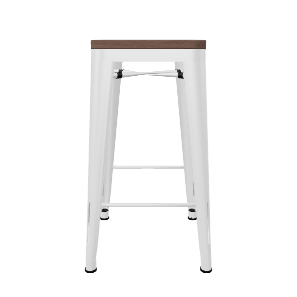 Industrial Metal Bar Stool Model - 3D Model