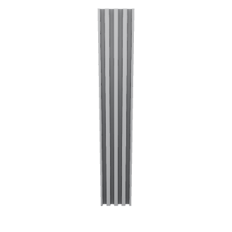 Vertical Slatted Architectural Column 3D Model - Architecture 3D Model