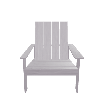Stylish Wooden Outdoor Chair Model - Furniture 3D Model