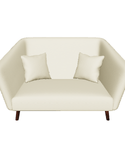 Modern Sofa with Cushions 3D - Furniture 3D Model