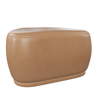 Stylish Modern Ottoman 3D Model - 3D Model