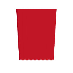 Stylish Red Plastic Cup Model - 3D Model
