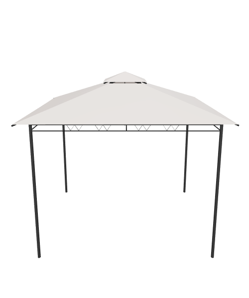 Stylish Outdoor Gazebo Model - Exterior 3D Model