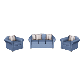 Stylish Fabric Sofa Set 3D Model - Furniture 3D Model
