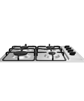 Stylish Gas Cooktop 3D Model - 3D Model