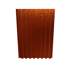 Stylized Copper Wall Panel 3D Model - 3D Model